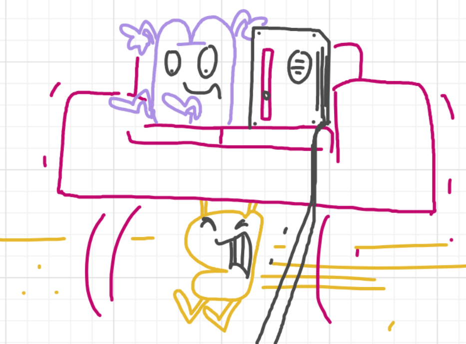 A panel from I've Been Everywhere, Man, episode nine of the Board Boards object show by Furretwalk/WalkingFurret.